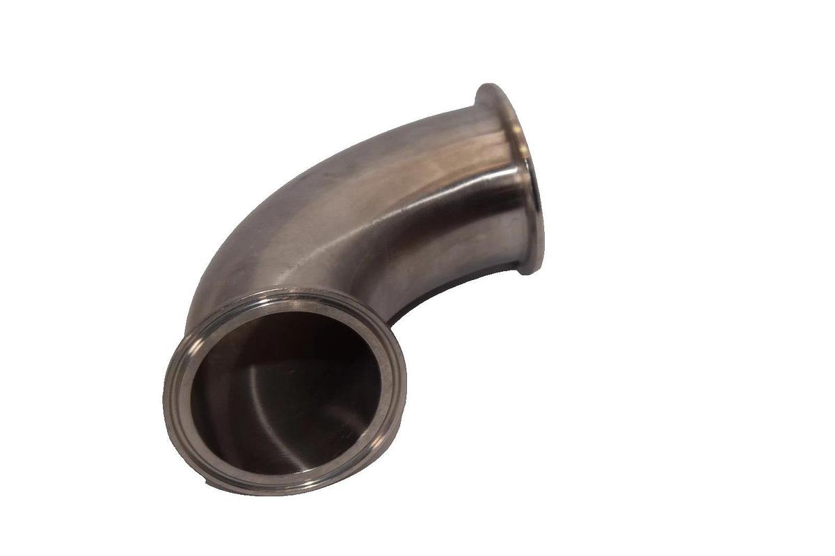 3" Sanitary 90° Sanitary Clamp 304 Stainless Steel Fitting (New)
