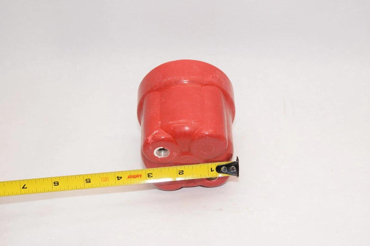 (NEW) Indicator Standoff Fuse Red Poly Isolator 3/8"x16