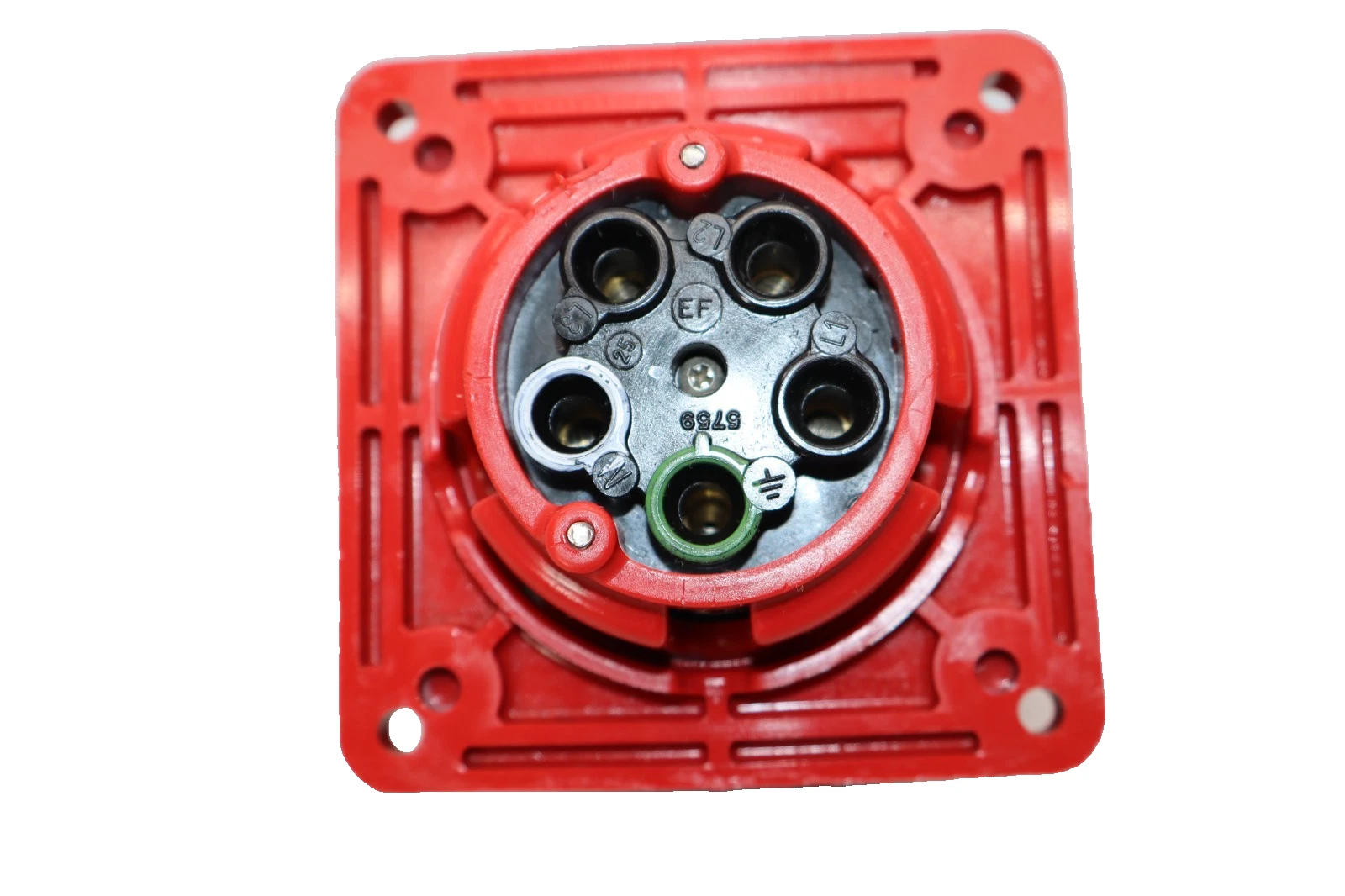 Hubbell Watertight Receptacle 532R6W 32A 220/380V , Red (NOS)