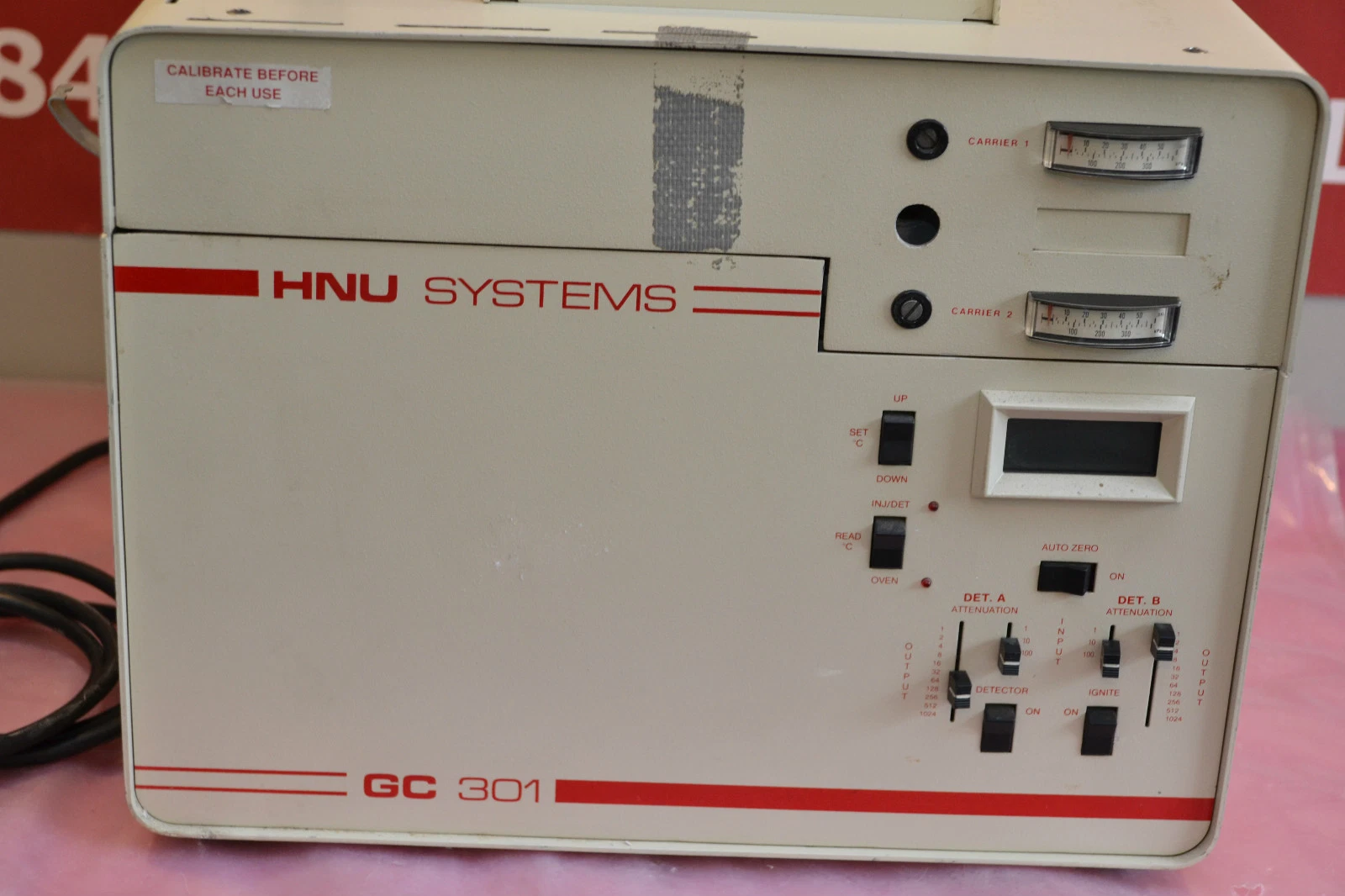 Used HNU Systems Gas Chromatograph GC-301 GC301 GC 301 115 V 115V 10A 10 A AMPS