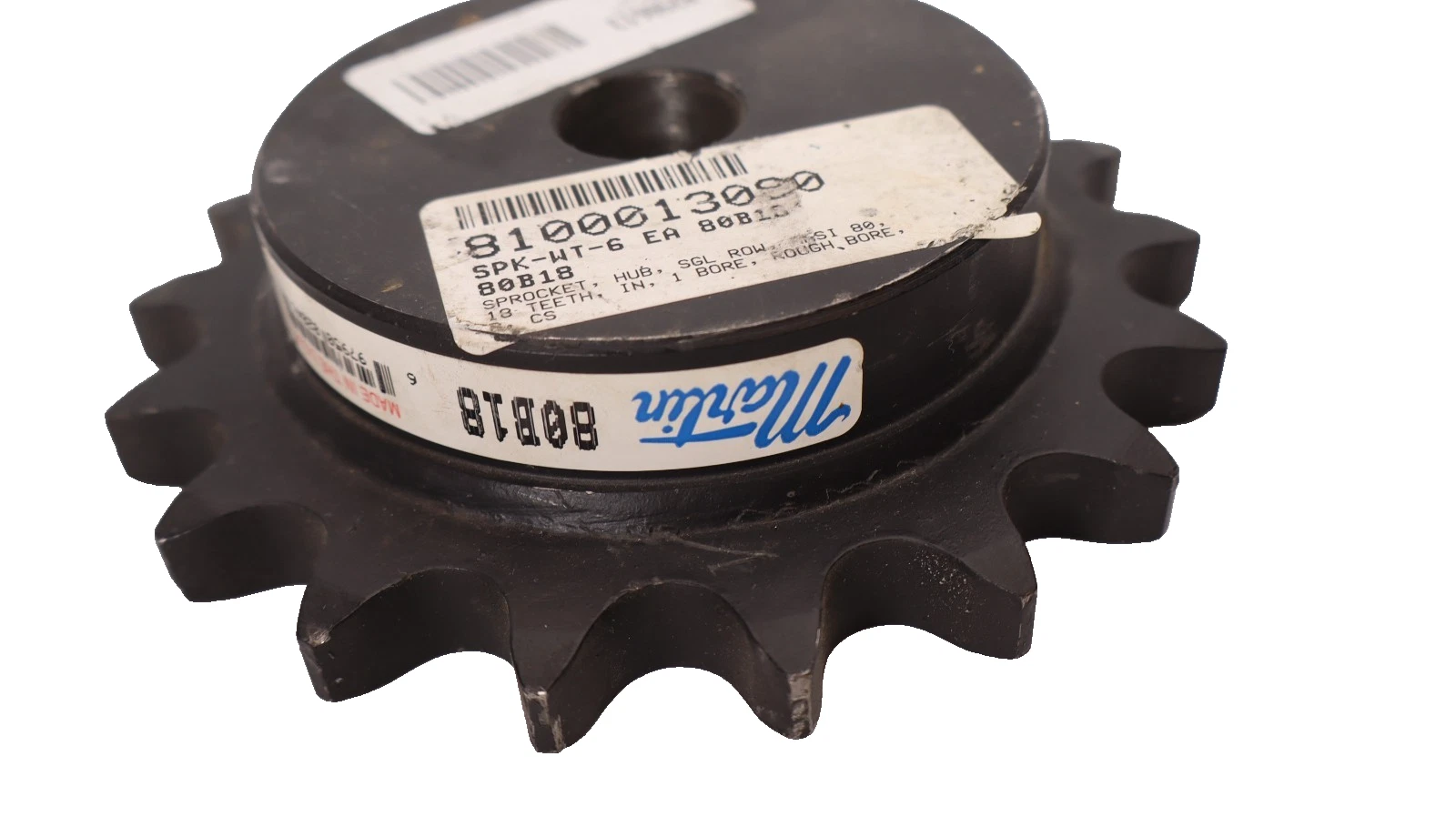 Martin 80B18 18 Teeth 1" Bore Sprocket (New)