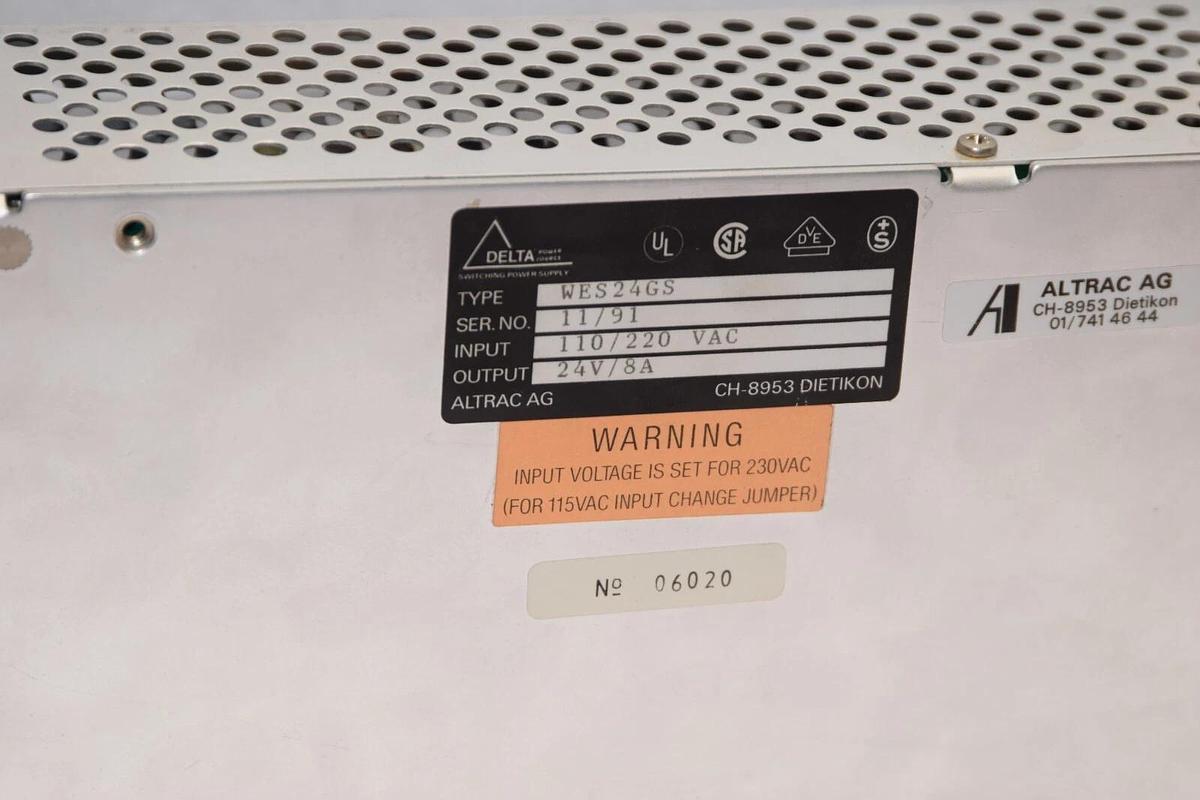Used DELTA WES24GS WES-24-GS 110/120Vac 24V 8A Power Supply