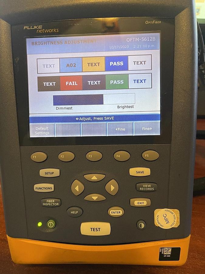 Used Fluke OF-500 OptiFiber OTDR Optical Fiber Analyzer OFTM-5612B MM Module *AS IS*