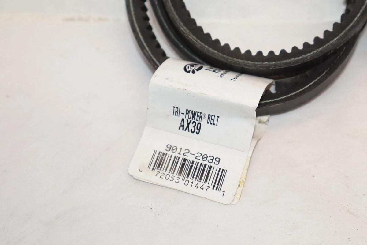 (NEW- Lot of 2) GATES AX39 , 9012-2039 Tri-Power Vextra Cogged V-Belt USA
