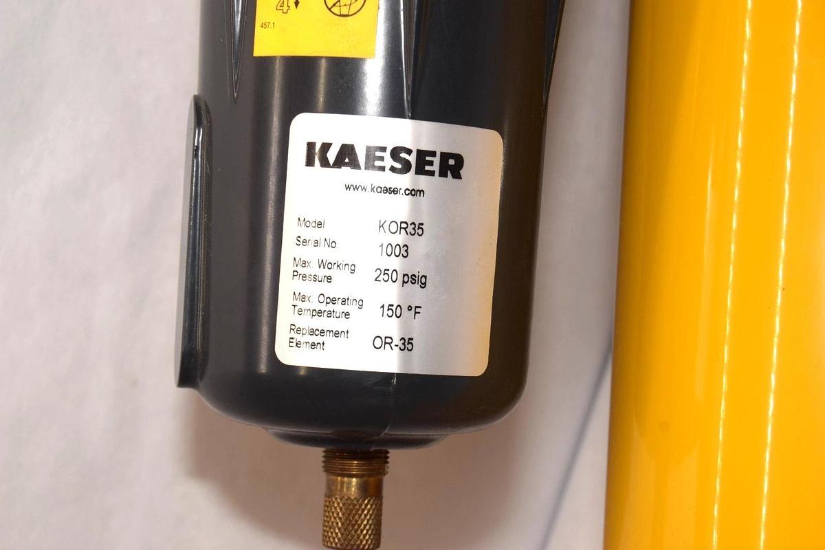 Used Kaeser Compressed Air Membrane Dryer Assm w/ Cartridges KMM2-3F, KOR35 3/8" NPT