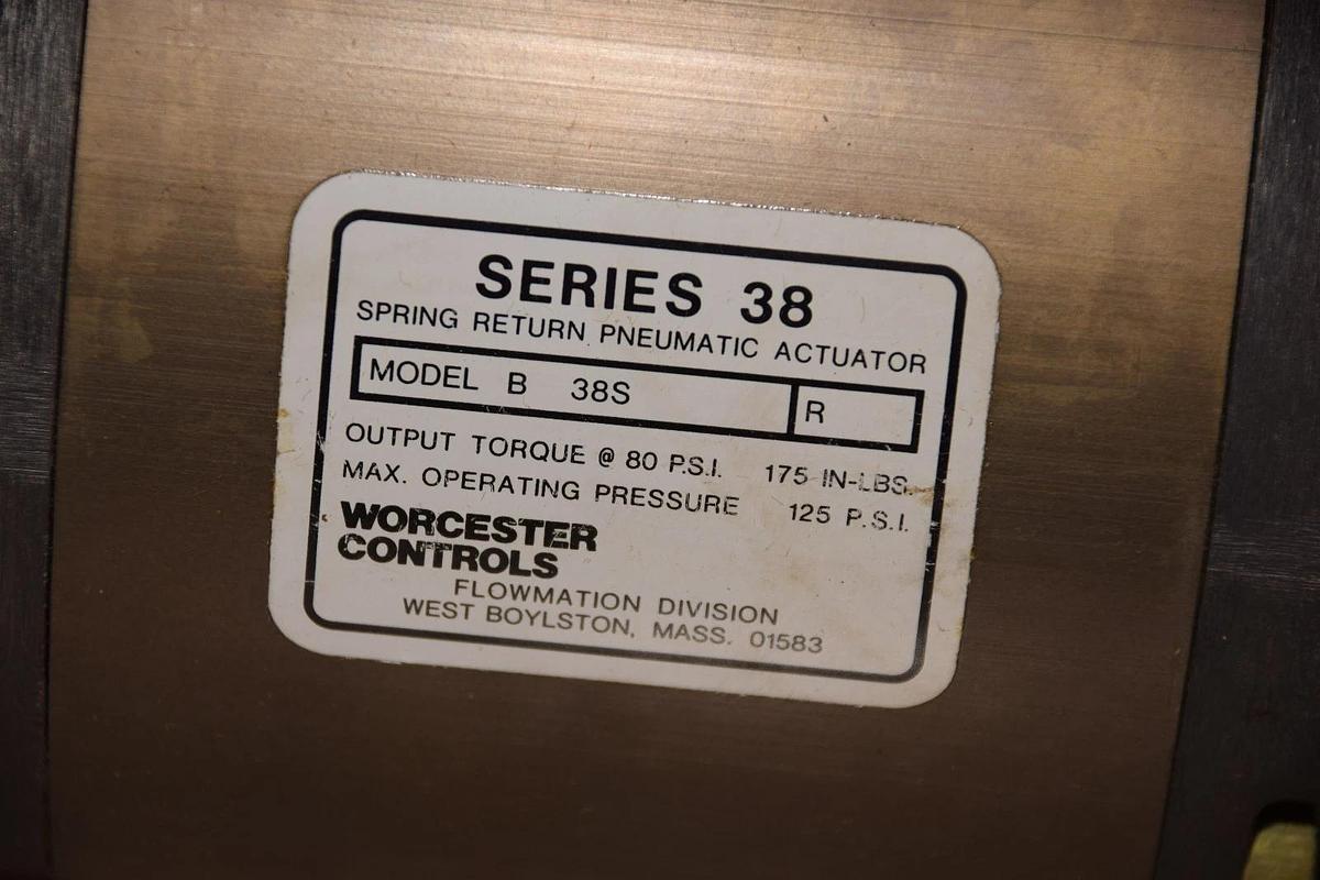 WORCHESTER CONTROLS SERIES 38 B B38SR SPRING RETURN PNEUMATIC ACTUATOR NEW