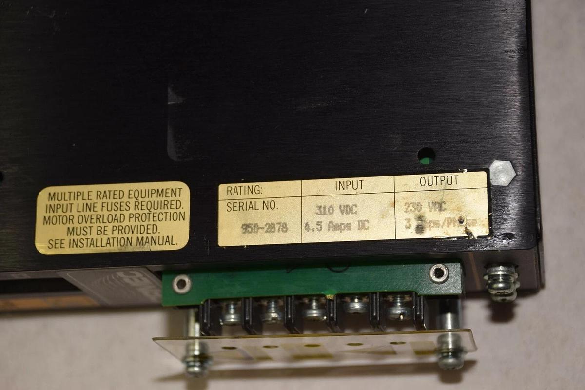 Used Ormec Servo Drive SAC-J763101 INPUT310VDC  4.5AMPS DC OUT 230VAC 3A PH