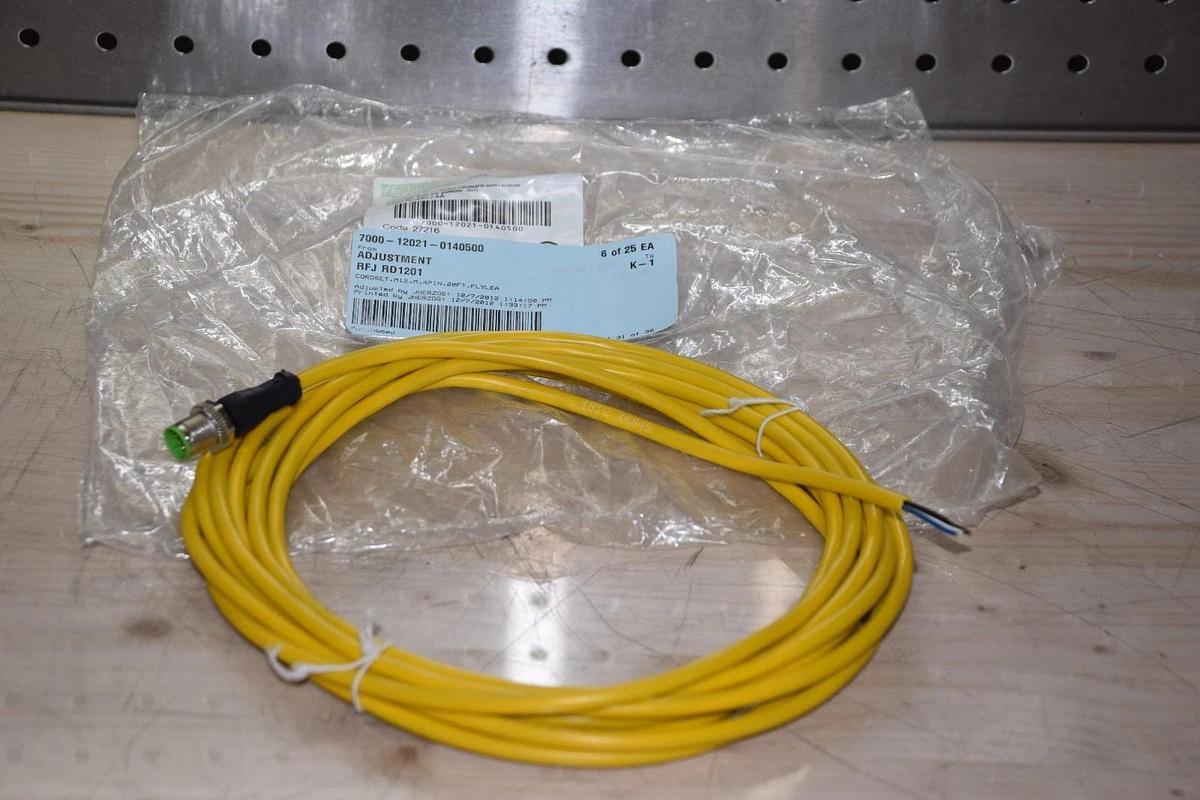 MURR ELEKTRONIK 7000-12021-0140500 M12 MALE CONNECTOR CABLE NEW