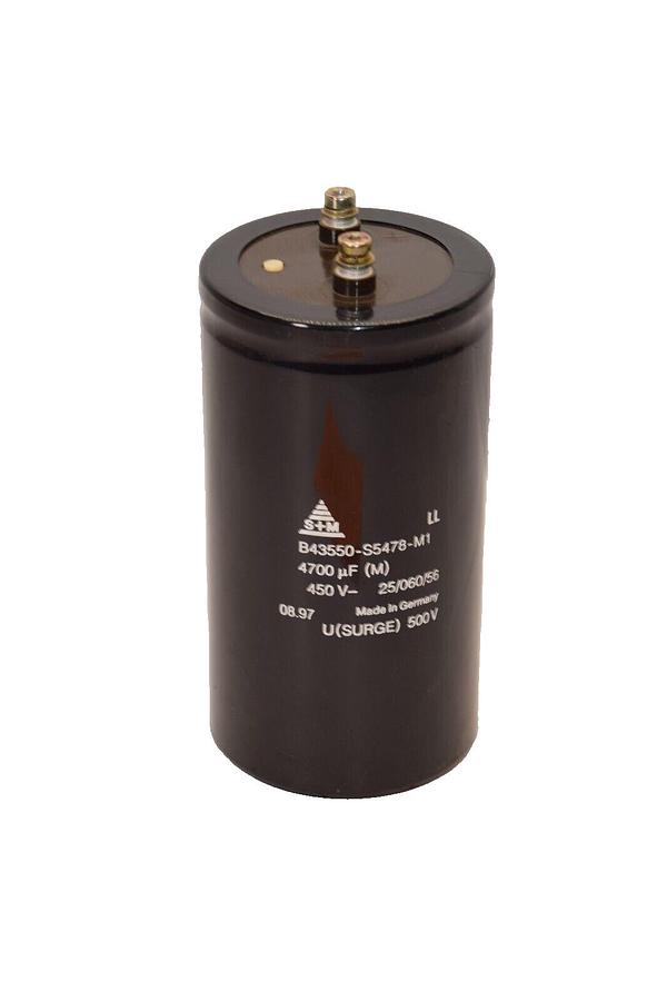 (NEW) S+M B43550-S5478-M1 , B43550S5478M1 4700uF 450V Capacitor