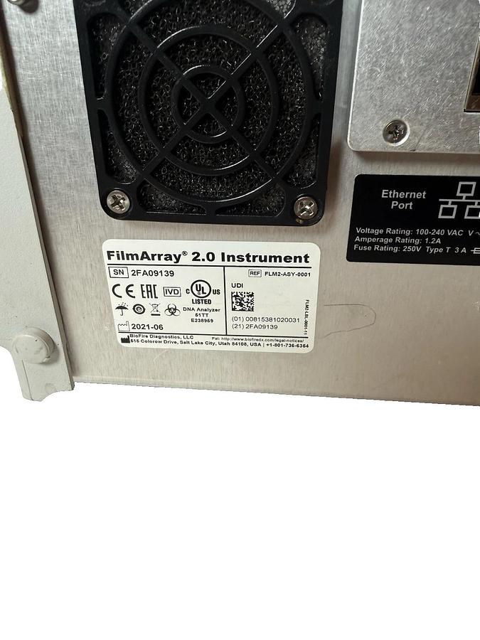 Used BioFire FilmArray 2.0 FLM2-ASY-000 Instrument Multiplex PCR System