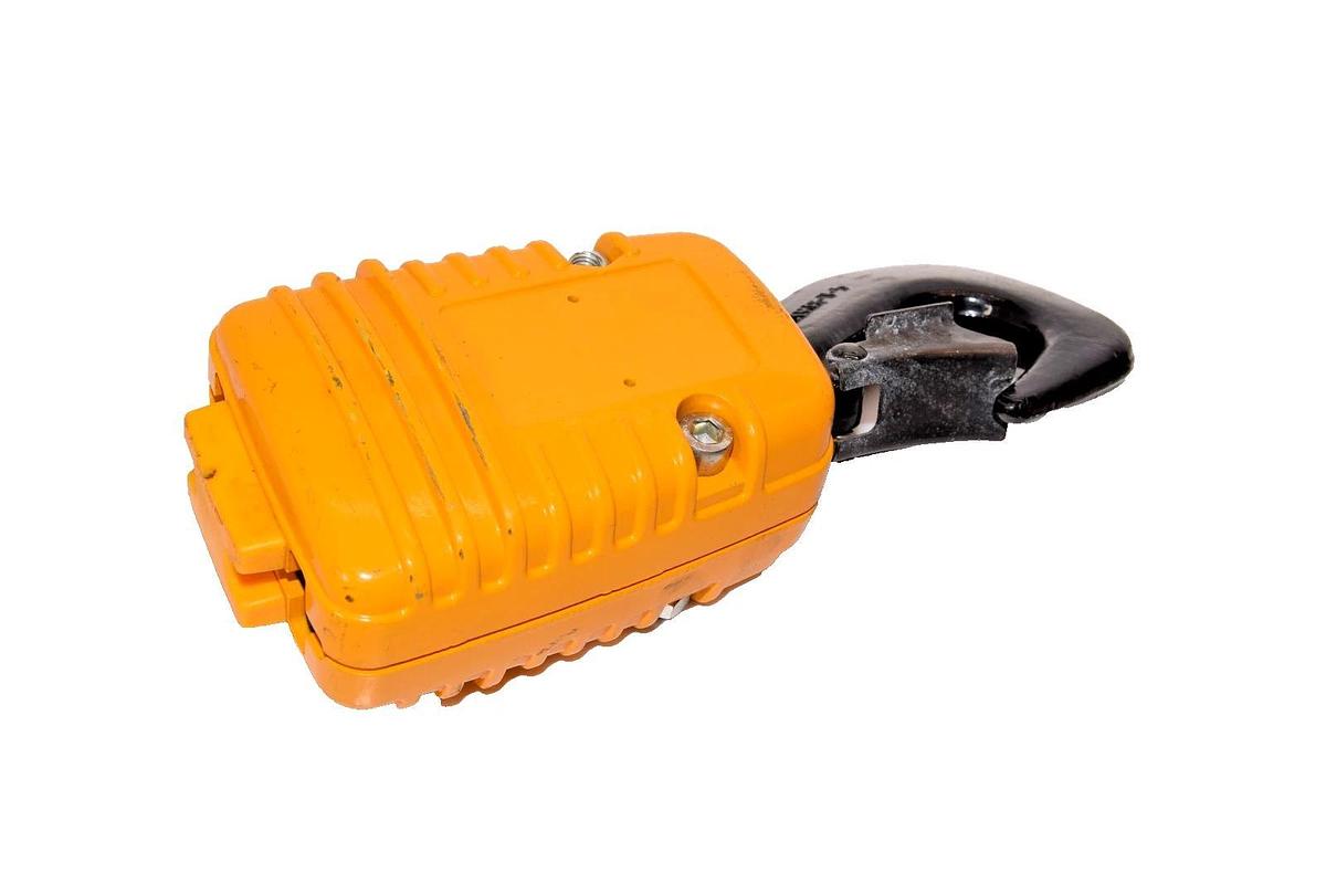 Used Demag-V-5 83786144 PS BB Hoist Lower Hook Load Block Double Chain Swivel Hook