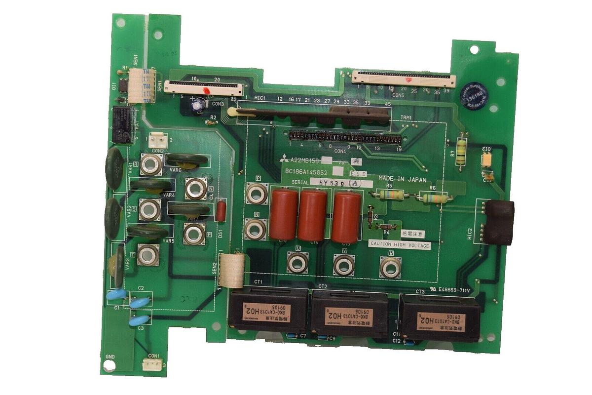 Used MITSUBISHI A22MB15B Ver A , BC186A145G52 Circuit Board Card With BC186A145H02