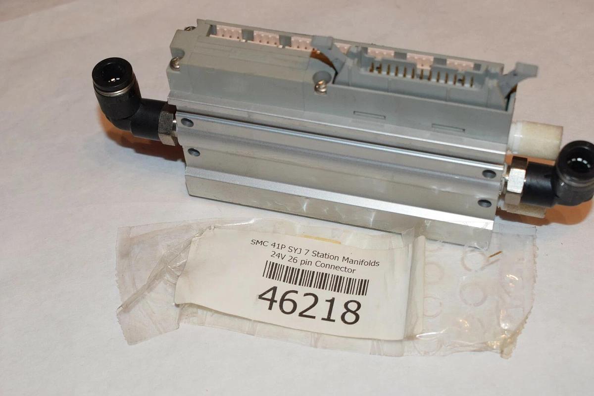 NEW SMC 41P SYJ 41PSYJ 7-STATION MANIFOLD 24V 26pin CONNECTOR