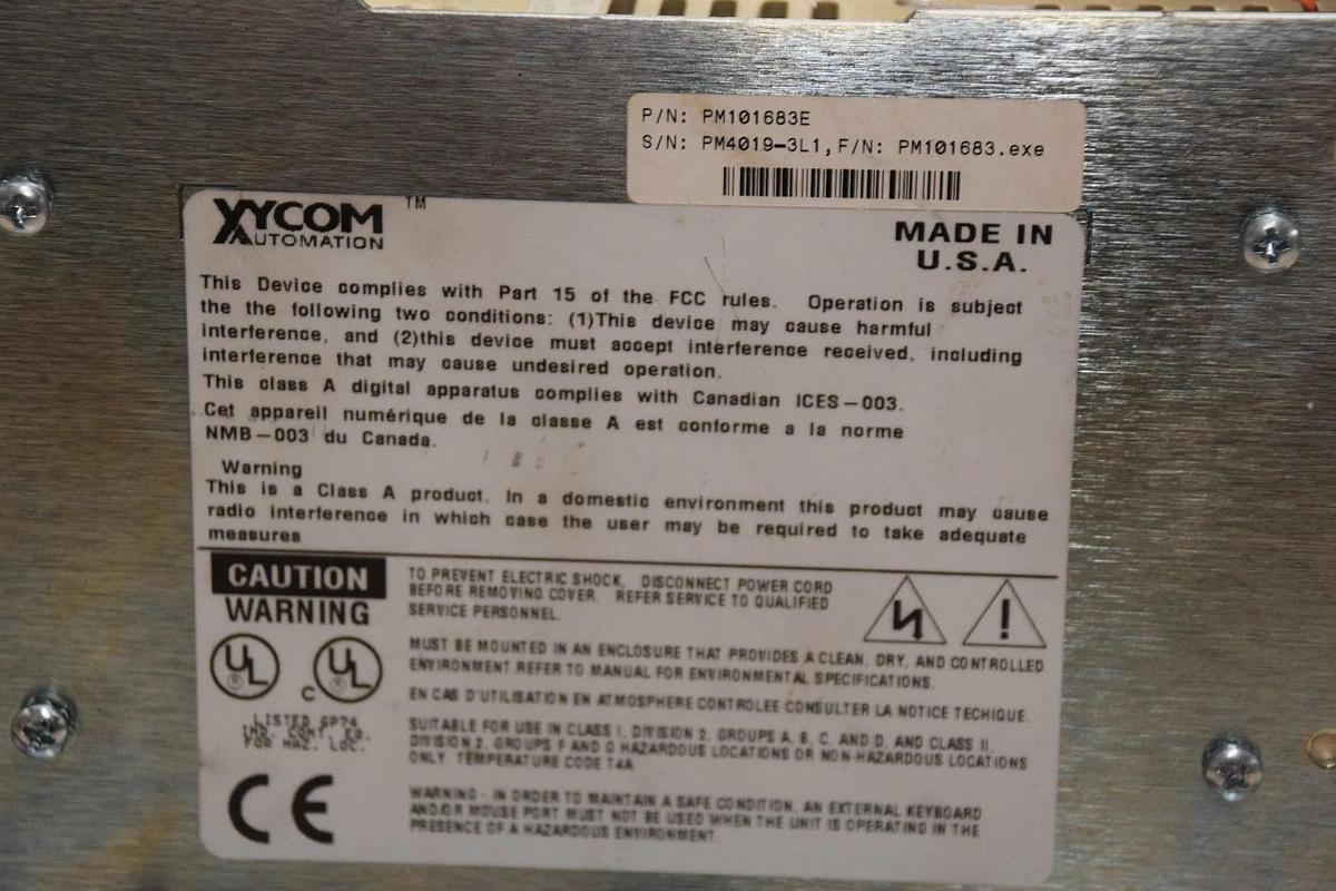 Used XYCOM OPERATOR INTERFACE, PM101683E, PM101683 E