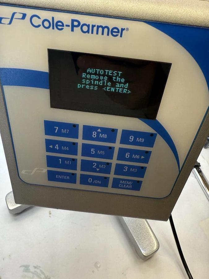 Used Cole-Parmer 98965-50 9896550 Lab Digital Viscometer 100/240v 25w