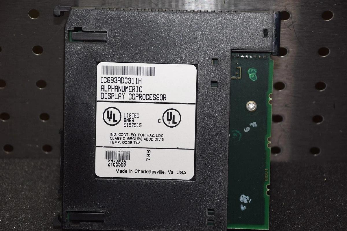 Used GE FANUC IC693ADC311H ALPHANUMERIC DISPLAY COPROCESSOR