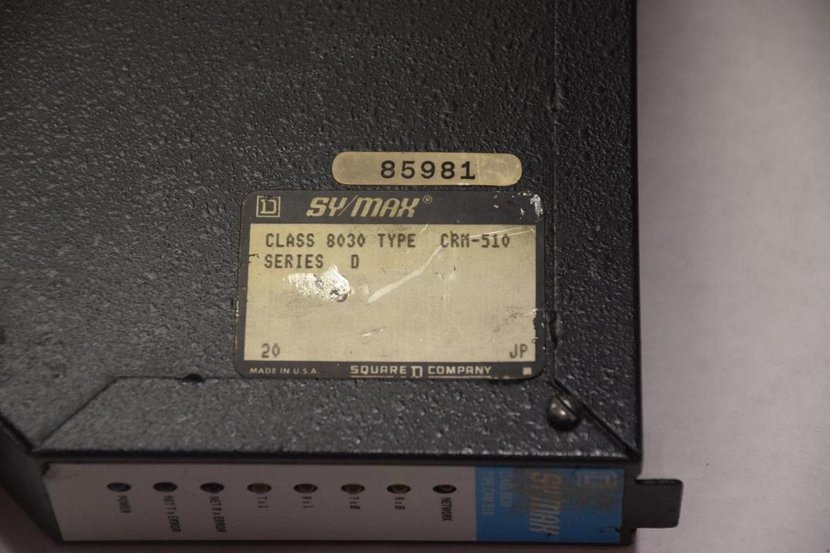 Used SQUARE D SY/MAX 8030 CRM-510 SERIES D  INTERFACE MODULE