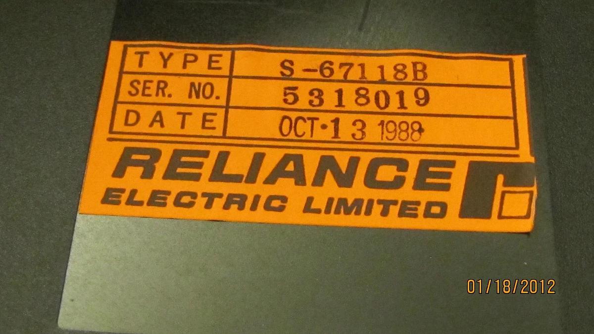 Used Reliance PLC Card Isolated Analog S-67118B 57410 70722-11J S 67118B S67118B