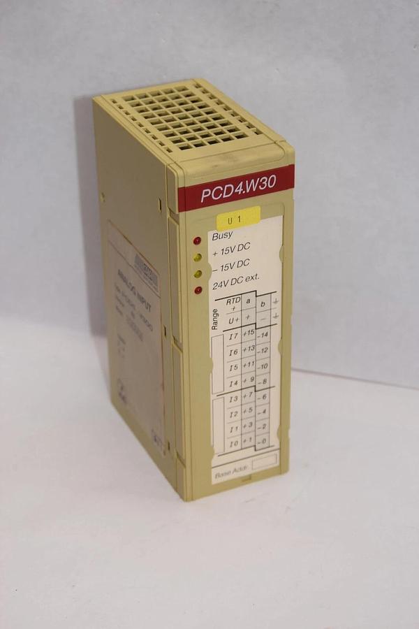 Used SAIA PCD4.W300 Version B Analog Input Module