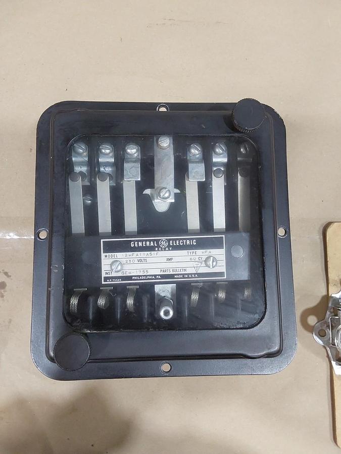 Refurbished GENERAL ELECTRIC 12HFA51A51H TYPE HFA 230V 60A MULTICONTACT AUXILARY RELAY reman