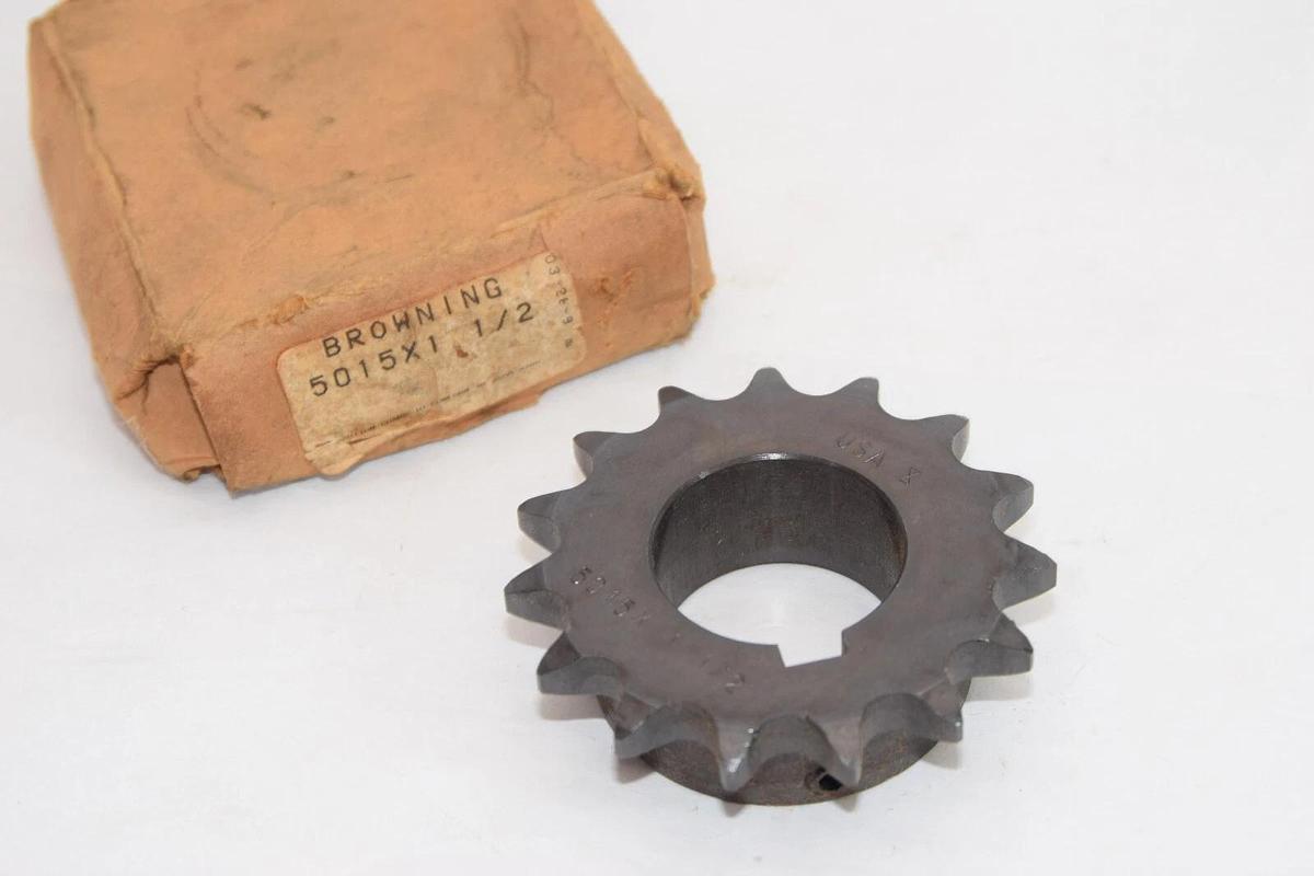 Browning 5015X1-1/2 50 15 Tooth Roller Chain Sprocket 1-1/2" 5015X1 1/2