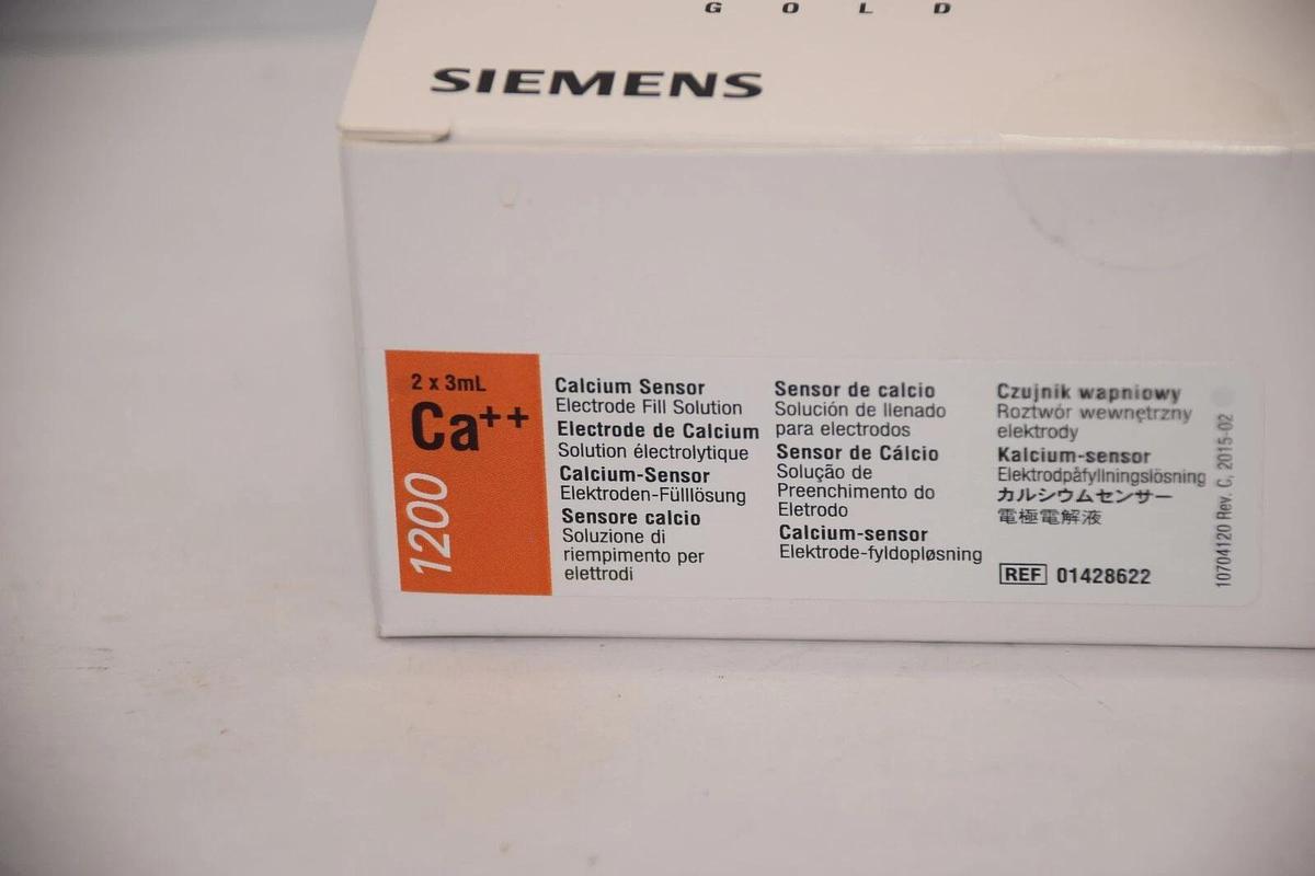 (NEW - 2x3ml) SIEMENS 1200 Ca++ Calcium Sensor Electrode Fill Solution