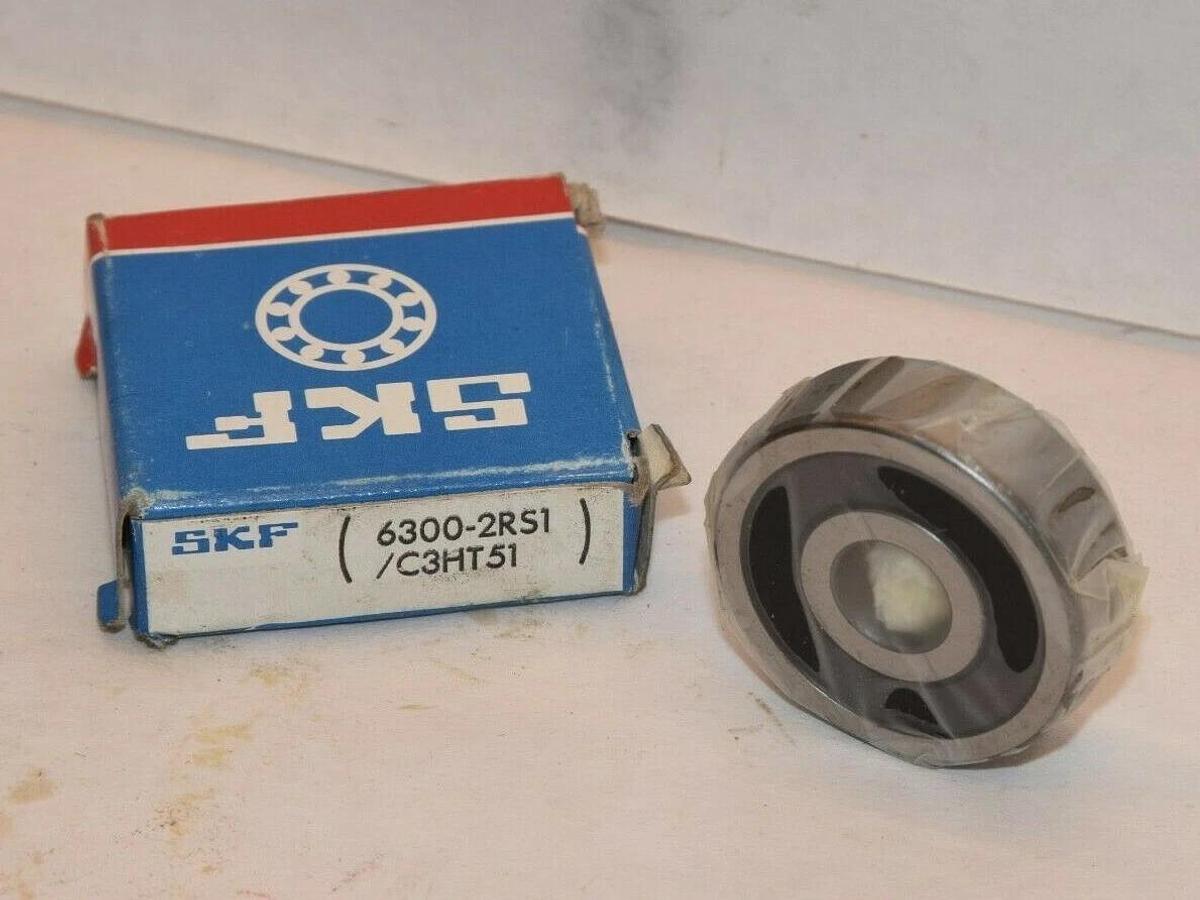 (NEW) SKF 6300-2RS1/C3HT51 6300 2RSJEM UE01 Deep Groove Ball Bearing