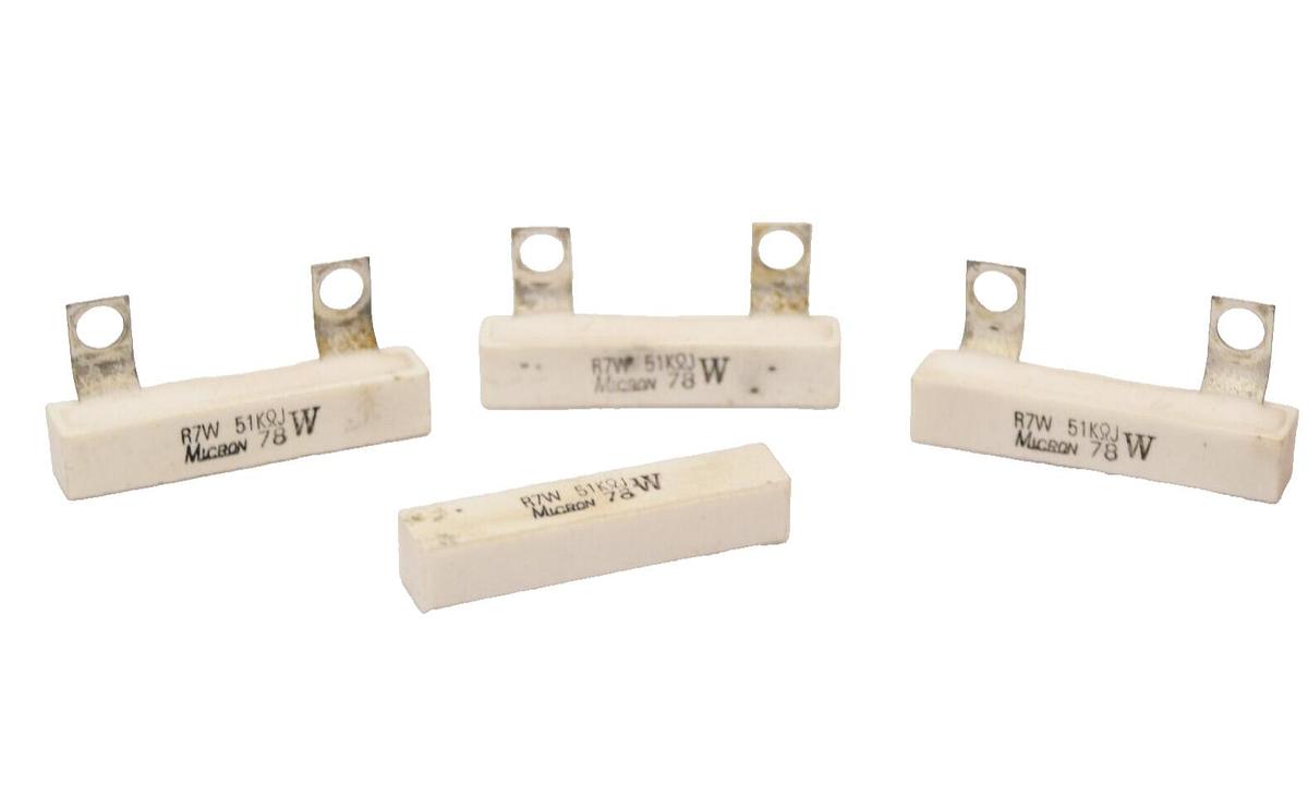 Used (Lot of 4) MICRON R7W 51JΩK Resistor Resistor