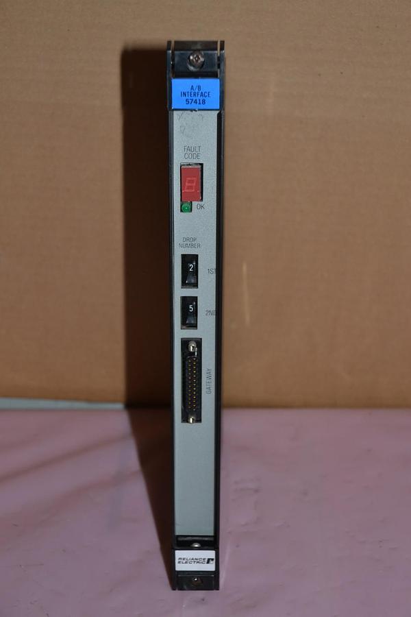 Used RELIANCE ELECTRIC 0-57418-A 57418 A/B INTERFACE MODULE