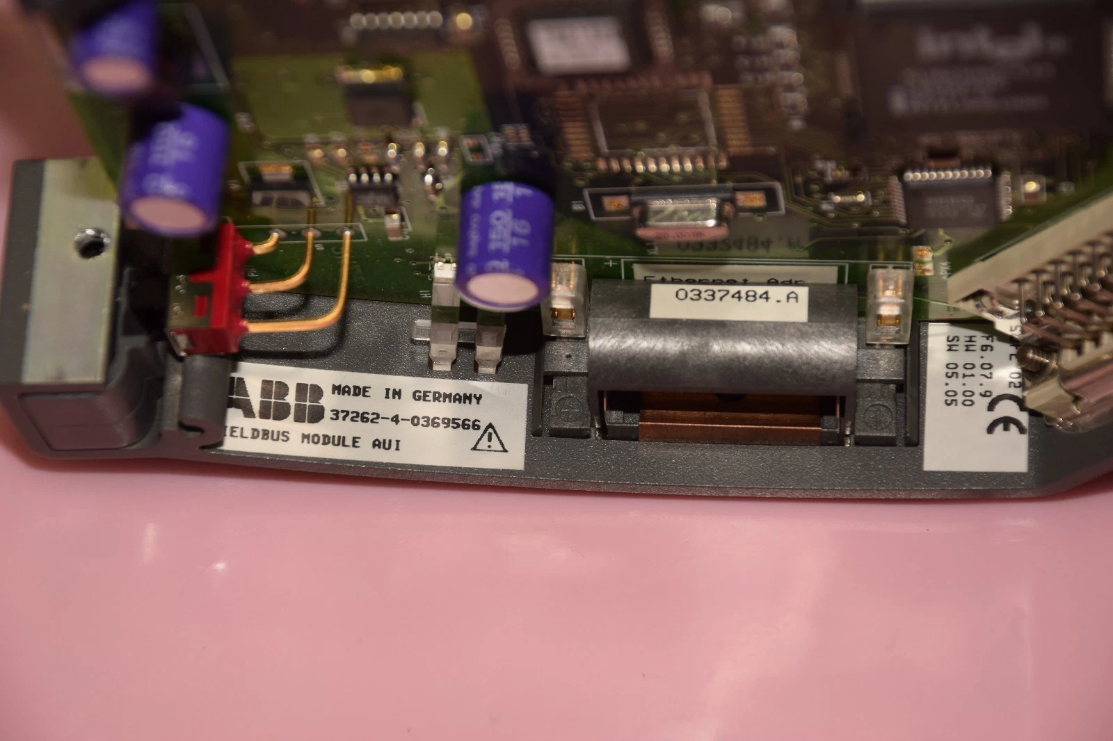 Used ABB DFE02 Feldbus Module AUI 37262-4-0369566 DFE 02, 0369566 0022 00