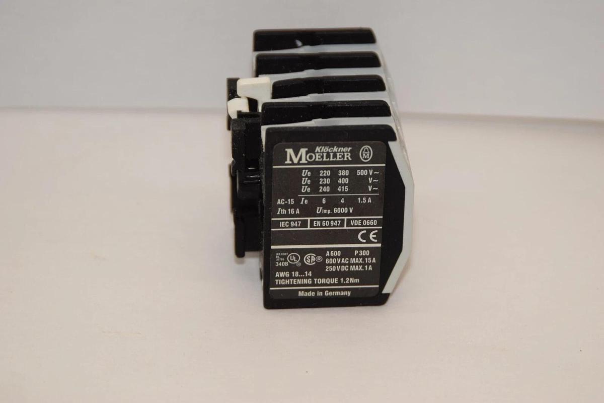 MOELLER 22DILM 22 DILM Auxiliary Contact Block *NOI*