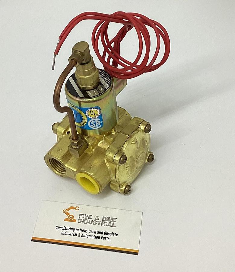 (NEW) HONEYWELL / SKINNER LP5LB3150 Solenoid Valve 3-Way 120V 10-150 PSI 3/8"