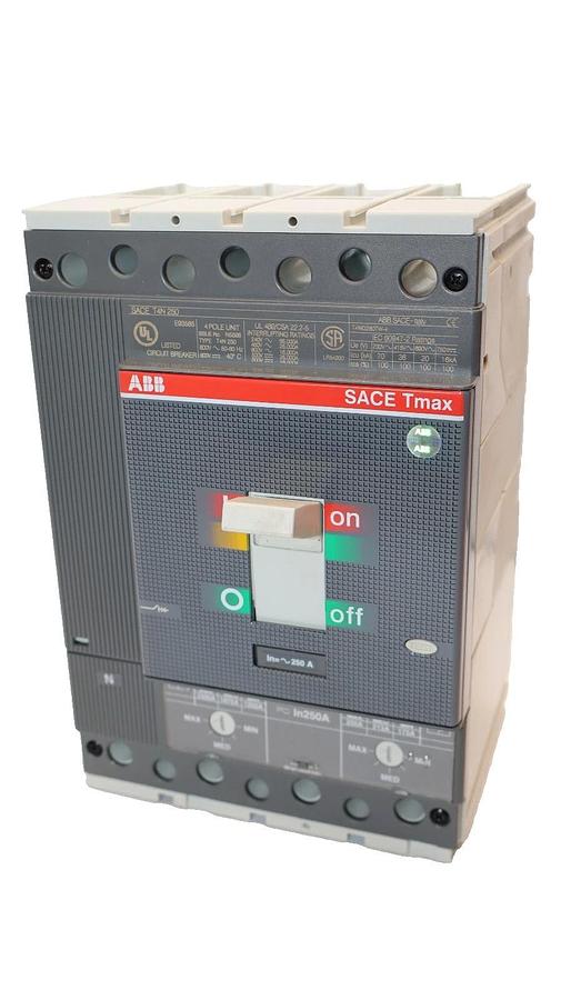 ABB T4NQ250TW-4 , T44P 250A 250 Amp SACE 4TN 250 Tmax Breaker (NEW)