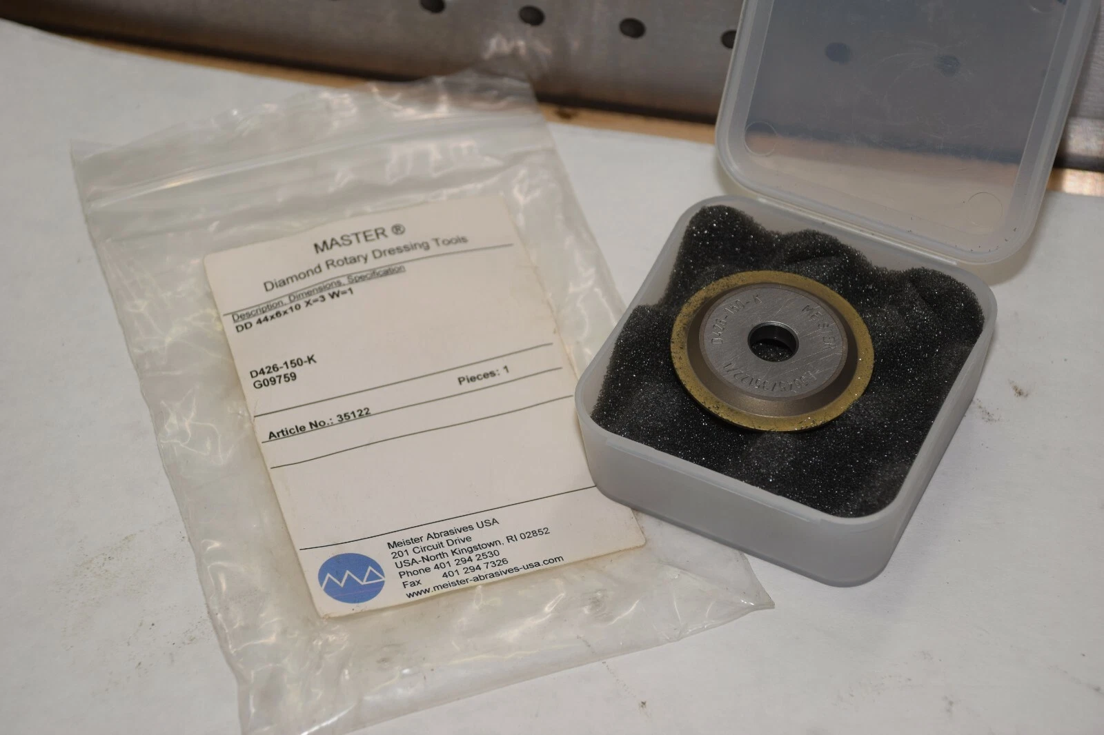 MEISTER ABRASIVES D426-150-K D426150K MASTER DIAMOND ROTARY DRESSING TOOLS NEW