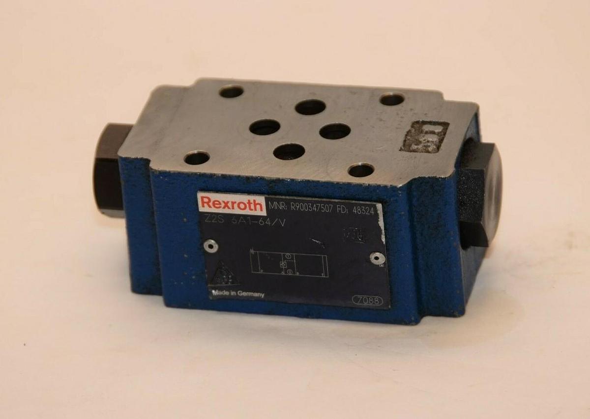 Used Rexroth Valve R900347507 Z2S 6A1-64/V  Z2S6A1-64/V