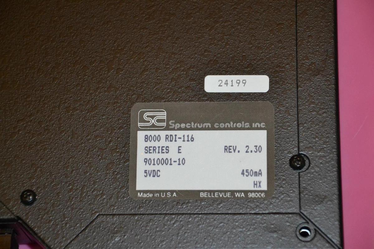 Used Spectrum Controls 8000 RDI-116 8000RDI116 8000 RDI 116 8000RDI-116