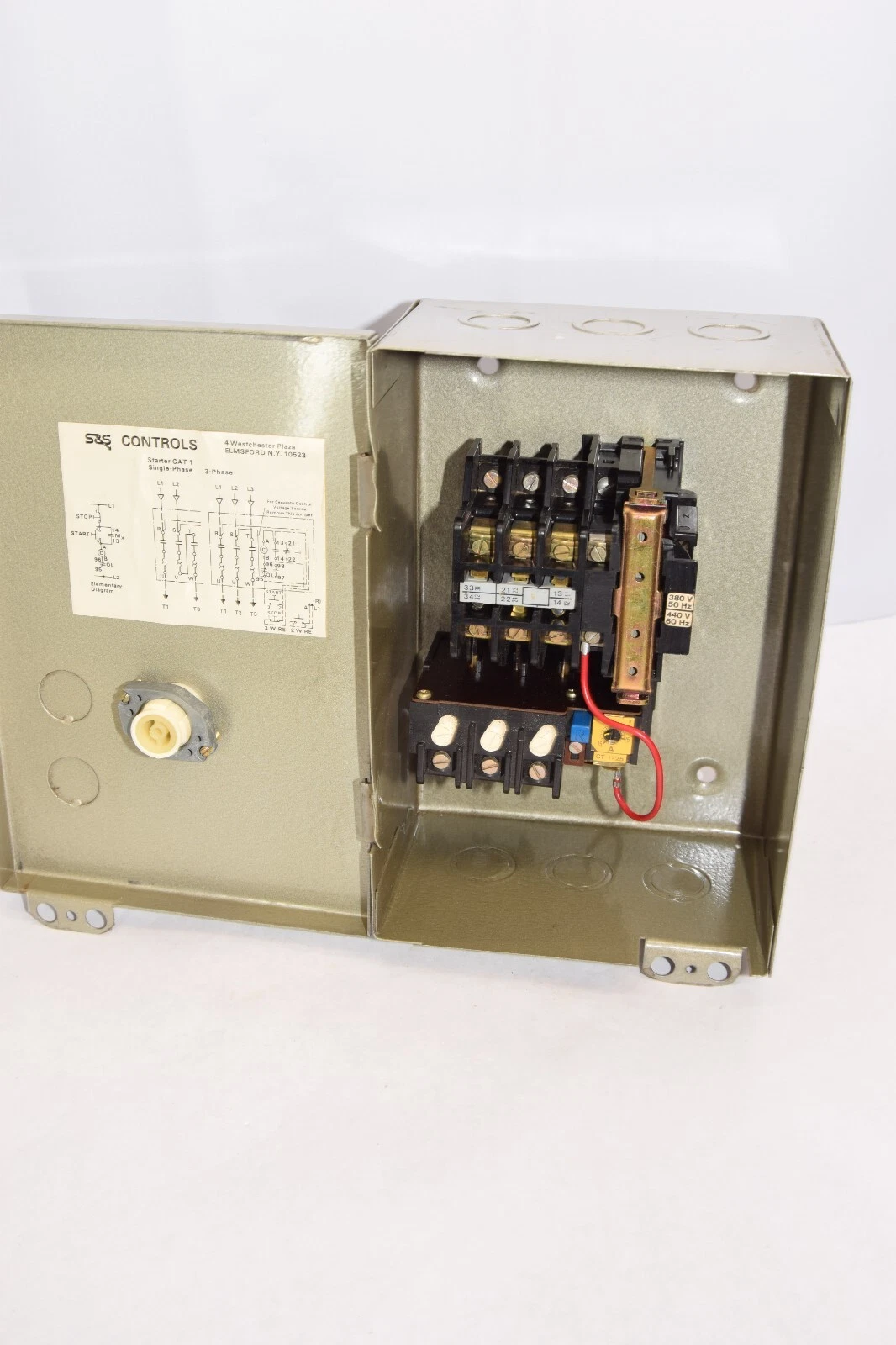(NEW) S&S CONTROLS CAT1 CT1-25 380/440V 50/60Hz Rest Enclosure