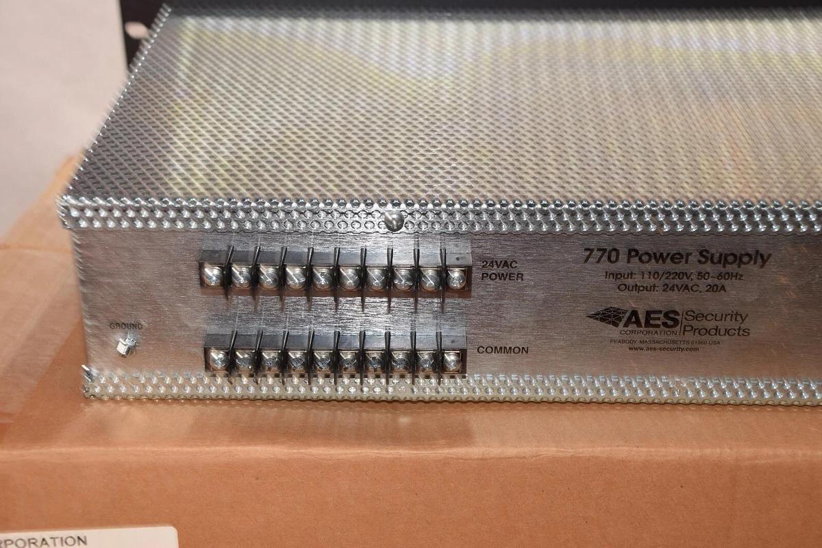 AES Security Products 770 Power Supply 24v 20a 770-24v-20a 110/120v (NEW)