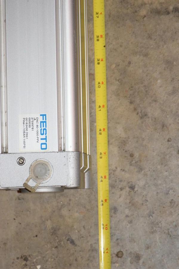 (NEW) FESTO DNC-80-1000-PPV-A 10Bar 145psi Pneumatic Cylinder