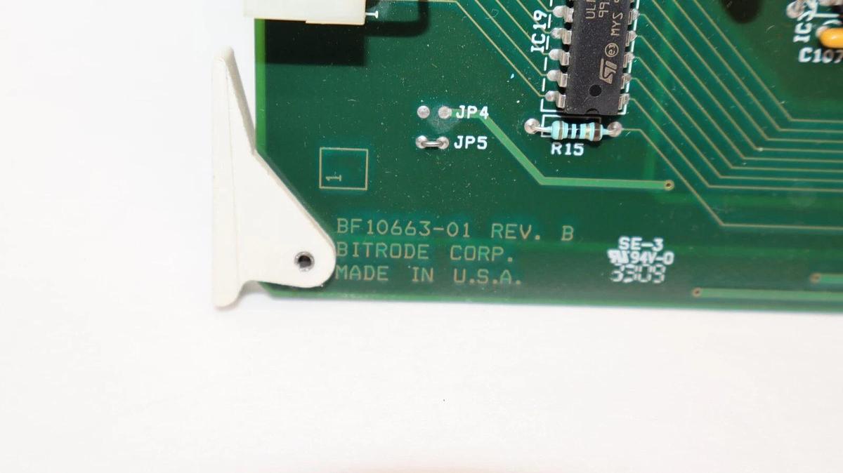 Used BITRODE CORP. BF10663-01 , BF1063301 ,Rev B BA10663-04 Rev. A Circuit Board