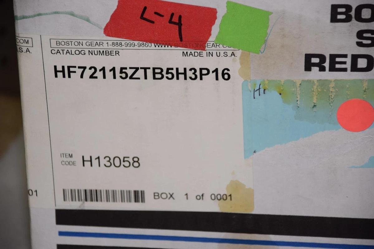 BOSTON GEAR HF72115ZTB5H3P16 1.72HP GEAR REDUCER RATIO 15 NEW