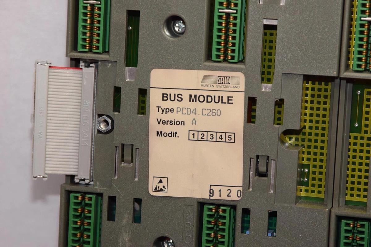 Used SAIA PCD4.C260 Version A Bus Module