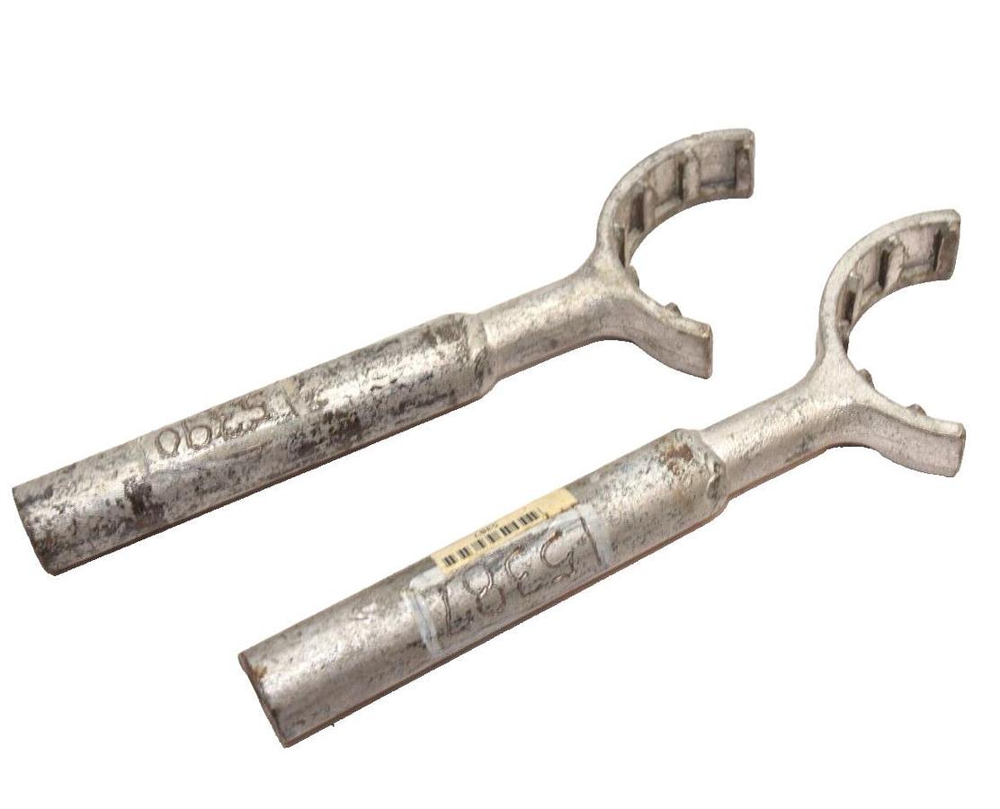 Used (Lot of 2) Barrel Nut Wrench Set Container Cap Seal Wrench