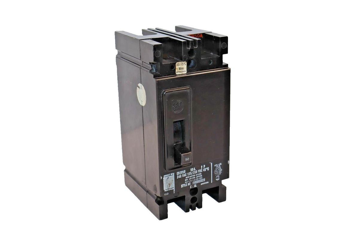 Westinghouse Circuit Breaker 50 Amp A EB2050 EB50A 50A 2P 2 pole (New)