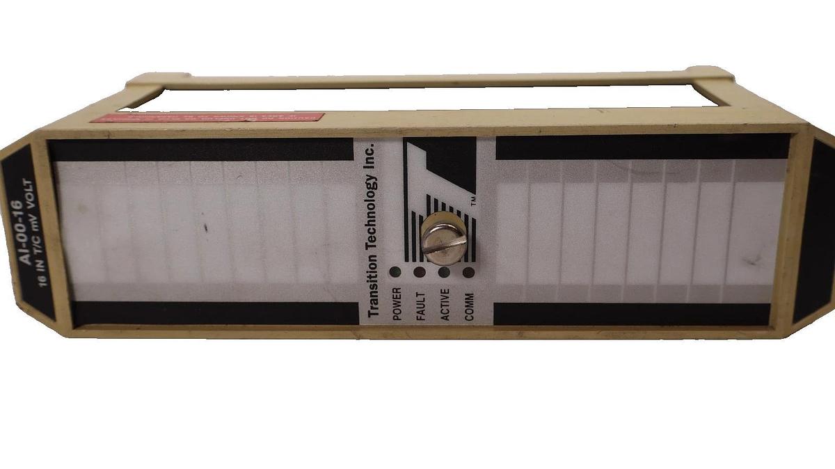 Used Transition Technology Input Module AI-00-16 , AI0016 16 In T/C mV Volt