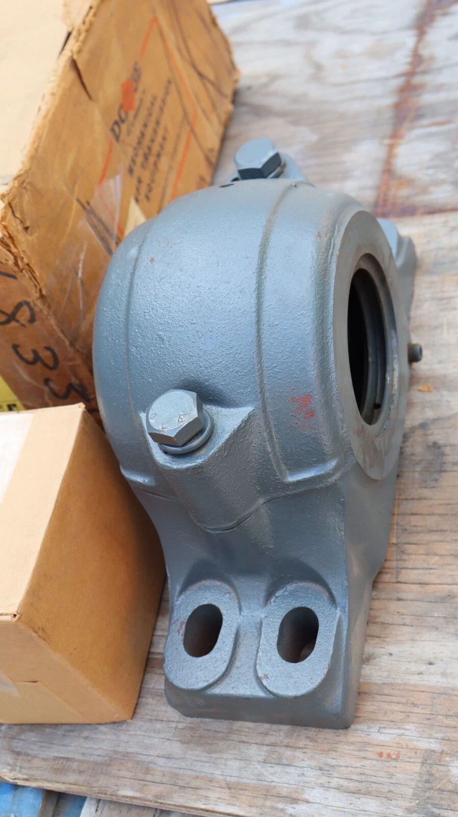 Dodge Reliance Spher Align Pillow Block Bearing Housing 041146 SAF 3-7/16" NOS