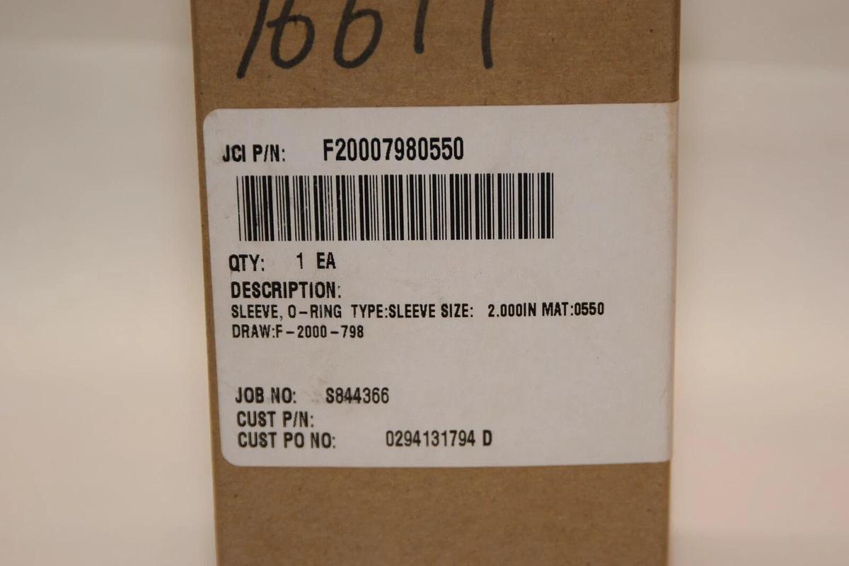 (NEW) JOHN CRANE F20007980550 F-2000-798-550 O-Ring Sleeve 2"