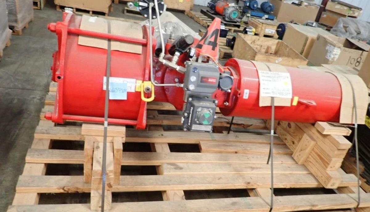 Used 24-inch Bray Butterfly Valve 98F1N3-213D11N000S0 24" 41240011001466, 4-20MAPT-PT