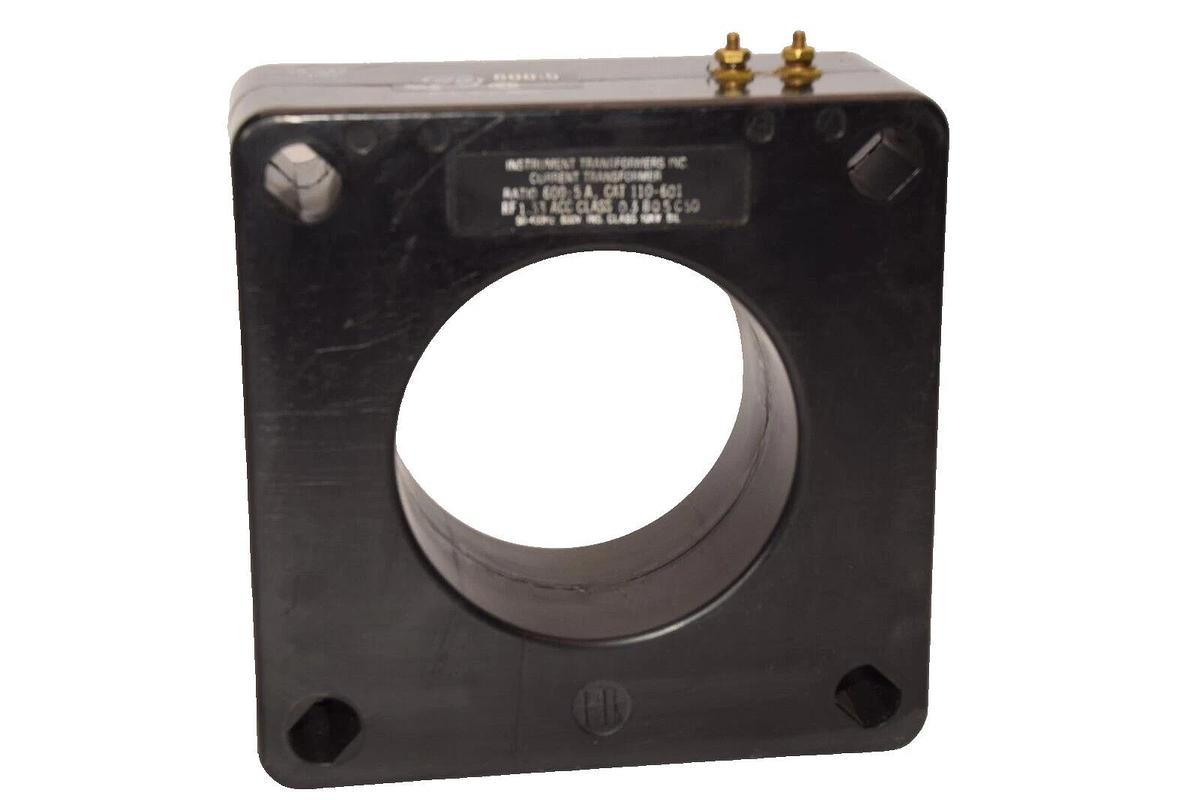 Used INSTRUMENT TRANSFORMERS INC. 110-601 600:5 1.33rf 600V Current Transmformer