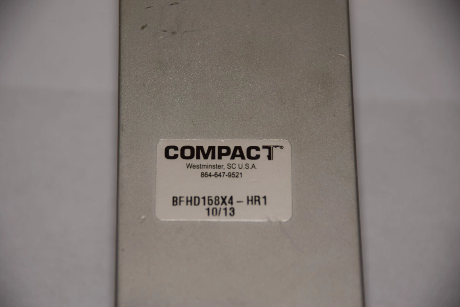 Used COMPACT BFHD158X4-HR1 10/13 PNEUMATIC CYLINDER